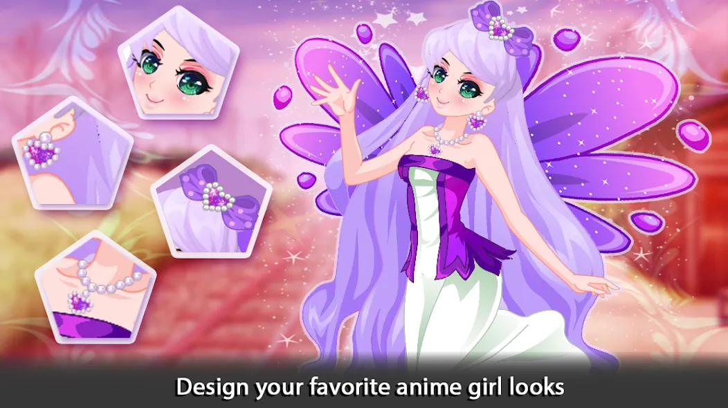 Dress Up Angel Anime Girl Game  [МОД Много монет] Screenshot 2