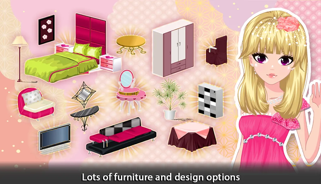 Girl Doll House - Room Design  [МОД Unlimited Money] Screenshot 3