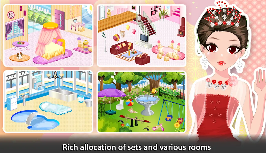 Girl Doll House - Room Design  [МОД Unlimited Money] Screenshot 4