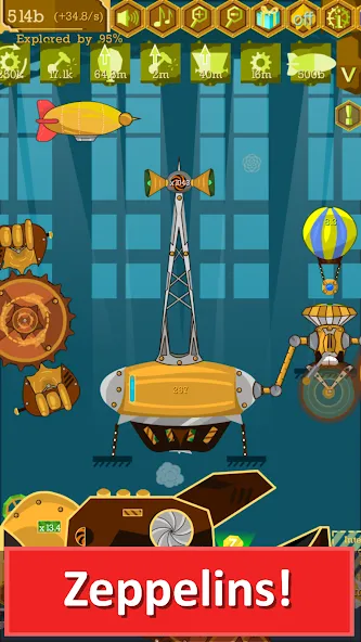 Steampunk Idle Gear Spinner (Стеампанк Идл Спиннер Фабрика)  [МОД Unlocked] Screenshot 4