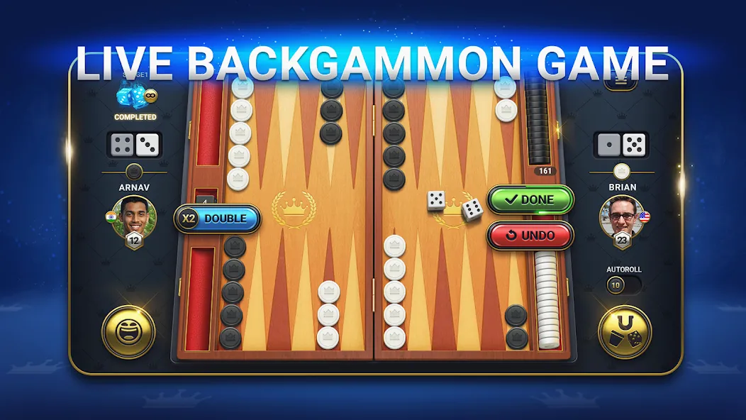 Backgammon Live - Online Games (Бэкгаммон Лайв)  [МОД Unlimited Money] Screenshot 2