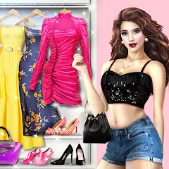 Взломанная Fashion Stylist: Dress Up Game  [МОД Mega Pack] - стабильная версия apk на Андроид