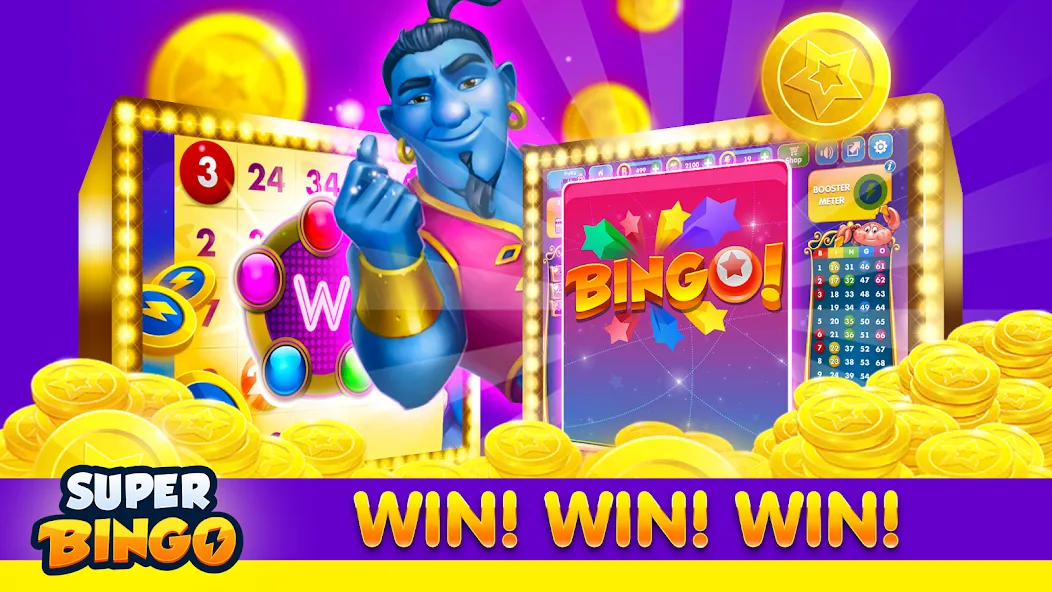 Super Bingo HD - Bingo Games (упер Бинго )  [МОД Unlimited Money] Screenshot 5