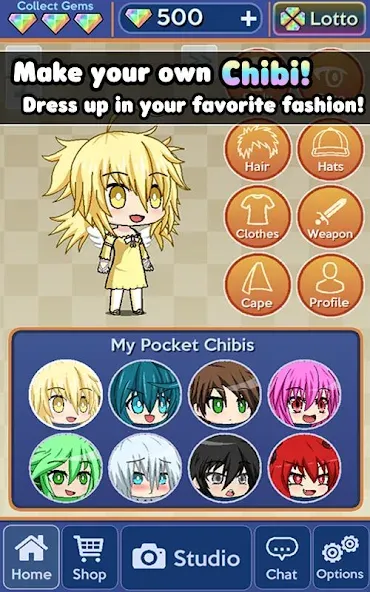 Pocket Chibi - Anime Dress Up (Покет Чиби)  [МОД Mega Pack] Screenshot 2