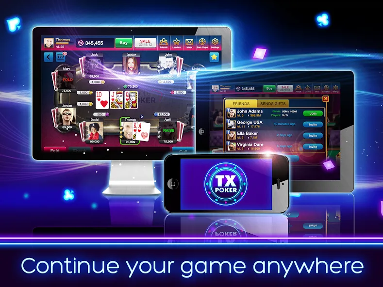 TX Poker - Texas Holdem Poker  [МОД Mega Pack] Screenshot 5