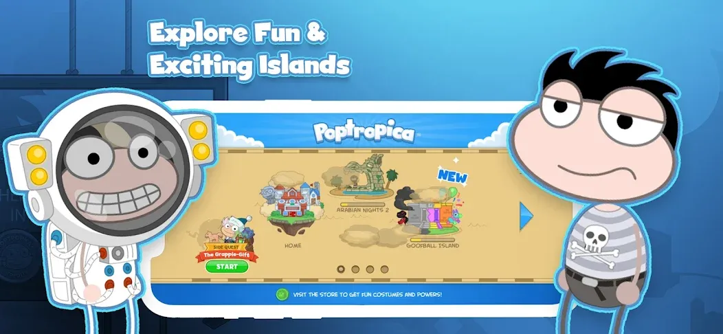 Poptropica: Fun Kids Adventure (Поптропика)  [МОД Много монет] Screenshot 1