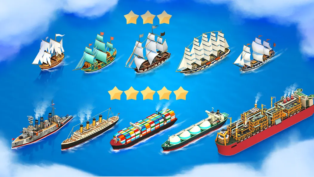 Sea Port: Cargo Boat Tycoon (Си Порт)  [МОД Много монет] Screenshot 4