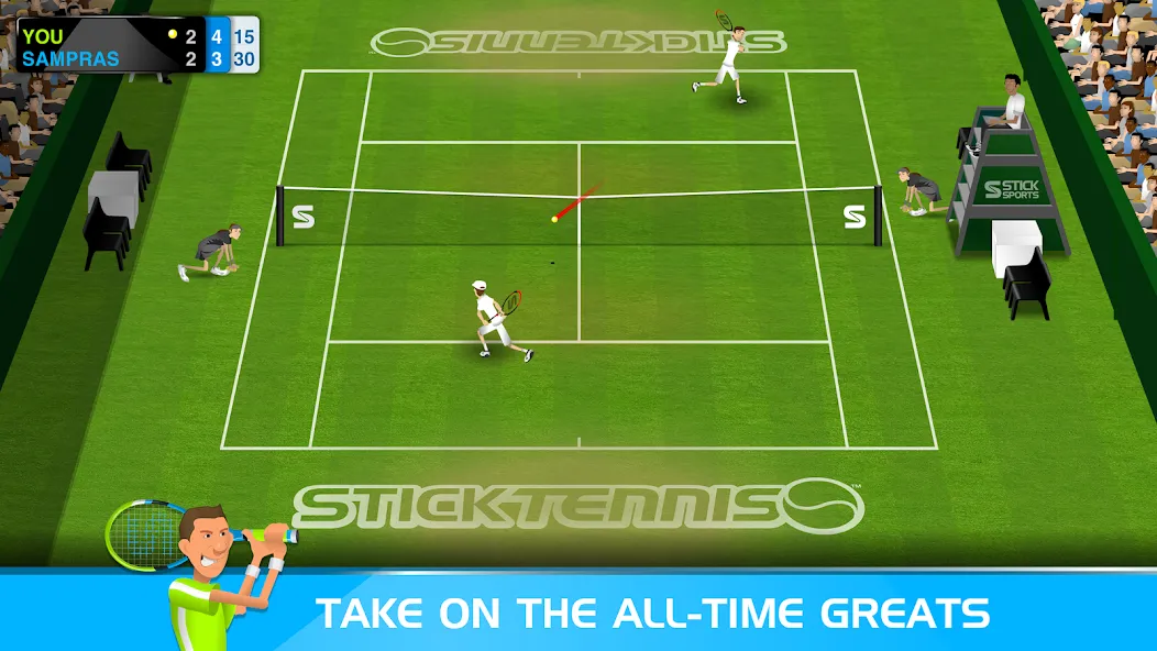 Stick Tennis (Стик Теннис)  [МОД Mega Pack] Screenshot 2