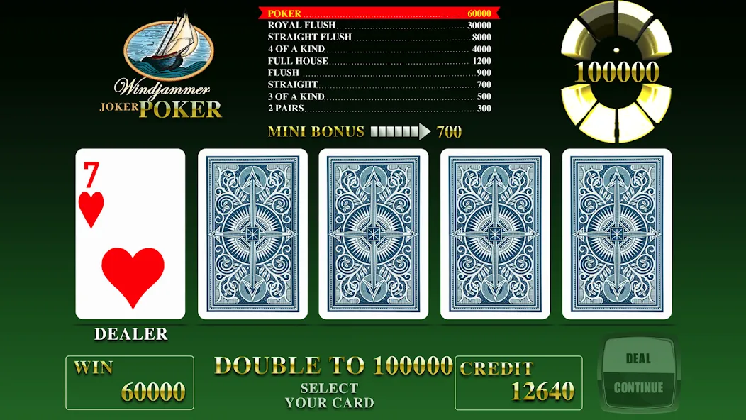 Windjammer Poker (Уиндджаммер Покер)  [МОД Все открыто] Screenshot 1