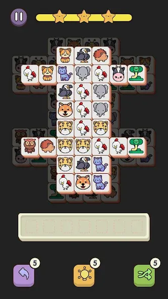 Match 3 Animal - Zen Puzzle (Матч 3 Животное)  [МОД Бесконечные монеты] Screenshot 3