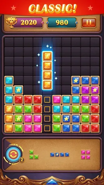 Block Puzzle: Diamond Star  [МОД Бесконечные монеты] Screenshot 4