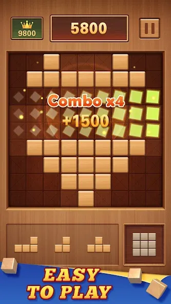 Wood Block 99 - Sudoku Puzzle (Вуд Блок 99)  [МОД Бесконечные деньги] Screenshot 3