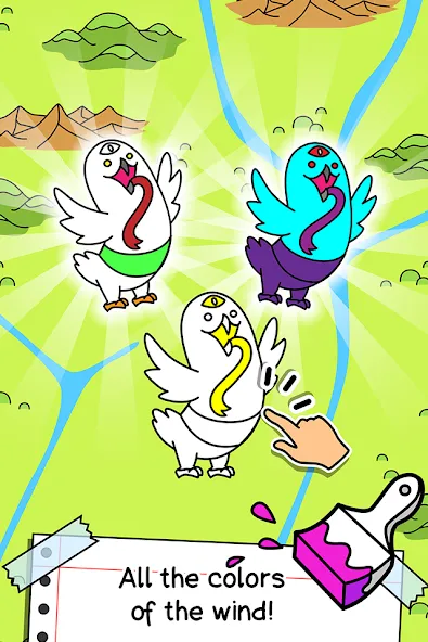 Birds Evolution: Merge Game (Брдс Эволюшн)  [МОД Бесконечные монеты] Screenshot 3