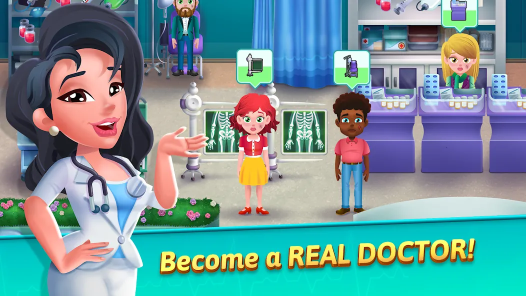 Medicine Dash: Hospital Game (Медицинский Дэш)  [МОД Бесконечные деньги] Screenshot 1