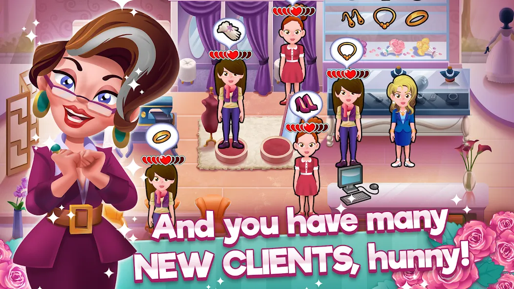 Wedding Salon Dash Bridal Shop (Свадебный салон Дэш Бутик невест)  [МОД Много монет] Screenshot 2