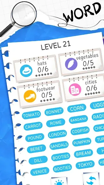 Word Sort: Association Connect (Соннект Колорс)  [МОД Unlimited Money] Screenshot 1