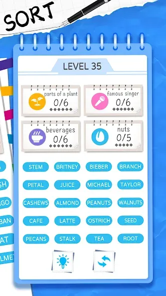 Word Sort: Association Connect (Соннект Колорс)  [МОД Unlimited Money] Screenshot 2