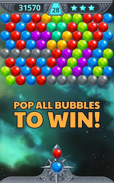 Bubble Shooter Space (Бубль шутер спейс)  [МОД Mega Pack] Screenshot 4