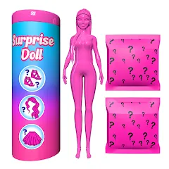 Скачать взлом Color Reveal Suprise Doll Game (Цветной сюрпризный кукольный игровой набор)  [МОД Много денег] - стабильная версия apk на Андроид