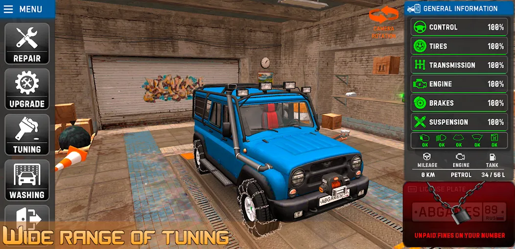 Russian Car Driver Uaz Hunter  [МОД Unlimited Money] Screenshot 4