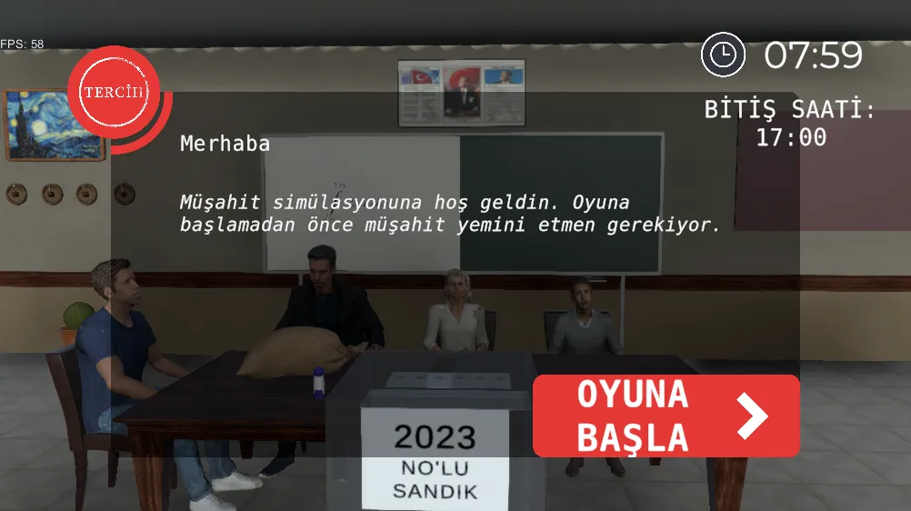 Seçim 2023 Müşahit oyunu  [МОД Бесконечные деньги] Screenshot 2