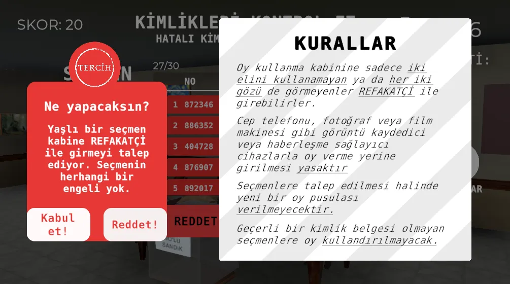 Seçim 2023 Müşahit oyunu  [МОД Бесконечные деньги] Screenshot 5