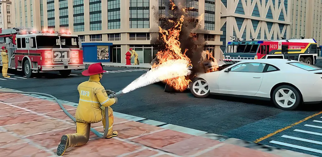 Real Firefighter 3D Simulator (Реальный Пожарник 3D Симулятор)  [МОД Unlimited Money] Screenshot 5