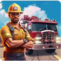 Взлом Real Firefighter 3D Simulator (Реальный Пожарник 3D Симулятор)  [МОД Unlimited Money] - полная версия apk на Андроид