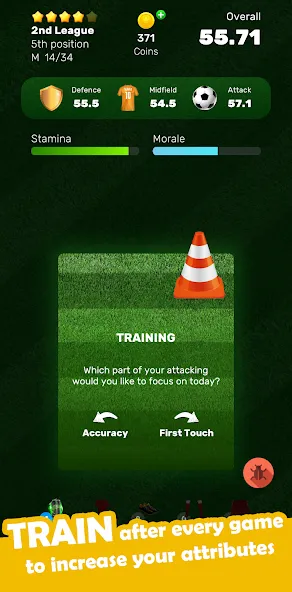 Football Career Soccer Legend  [МОД Много монет] Screenshot 2