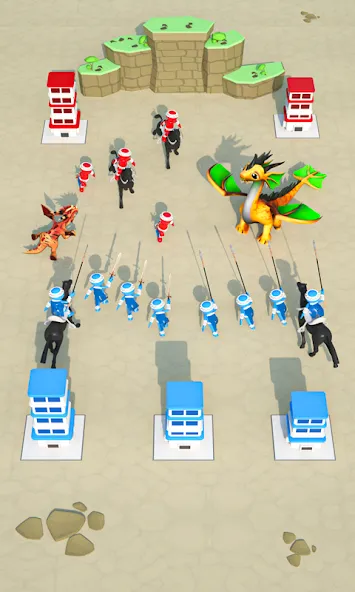 Merge And Conquer: Battle Game (Мердж энд Конкер)  [МОД Бесконечные деньги] Screenshot 1