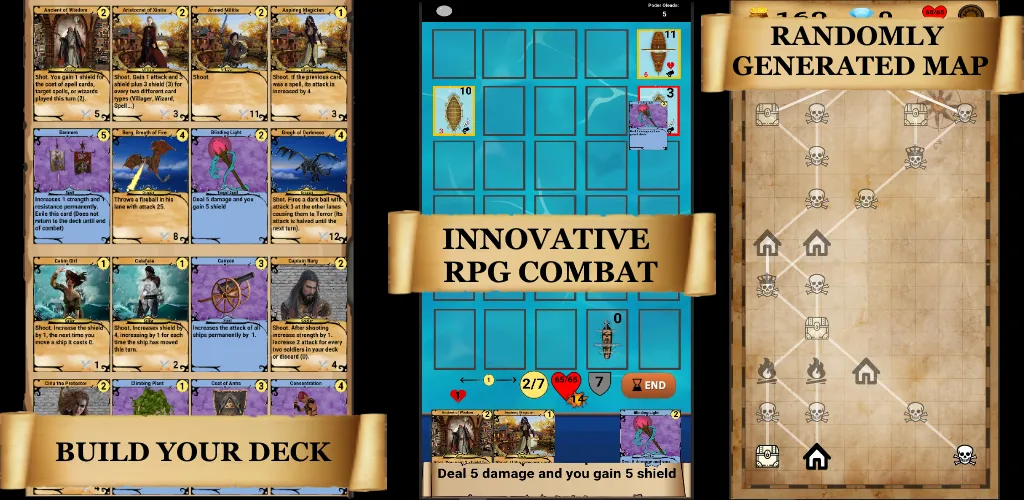 RogueShip - RPG Roguelike Card (РоугеШип)  [МОД Бесконечные деньги] Screenshot 2
