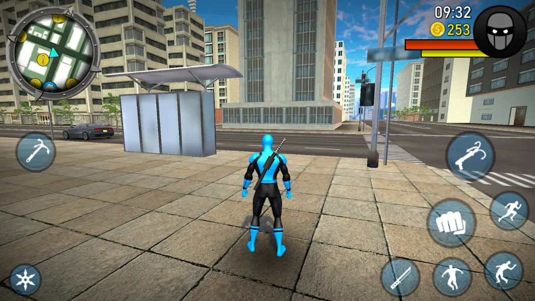 Blue Ninja : Superhero Game (Блу Ниндзя)  [МОД Menu] Screenshot 4