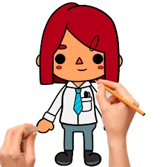 Взлом How to draw Toca  [МОД Бесконечные монеты] - стабильная версия apk на Андроид