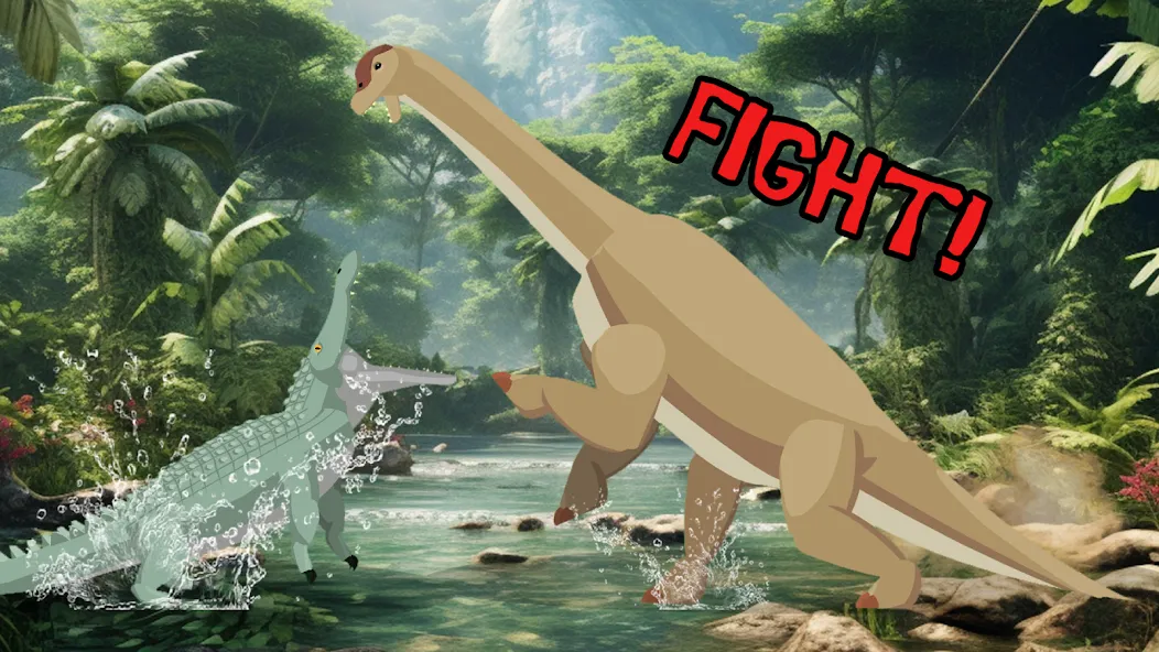 T-Rex Fights Dinosaurs  [МОД Mega Pack] Screenshot 3