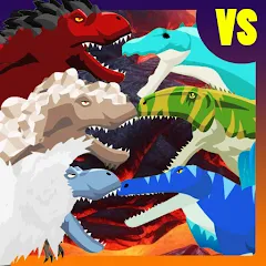 Скачать взлом T-Rex Fights More Dinosaurs  [МОД Бесконечные деньги] - стабильная версия apk на Андроид