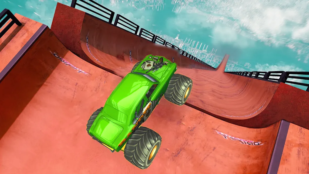 Monster Truck Car Game 3d (Монстр Трак Стант)  [МОД Бесконечные деньги] Screenshot 4