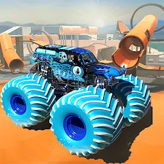 Скачать взломанную Monster Truck Car Game 3d (Монстр Трак Стант)  [МОД Бесконечные деньги] - полная версия apk на Андроид