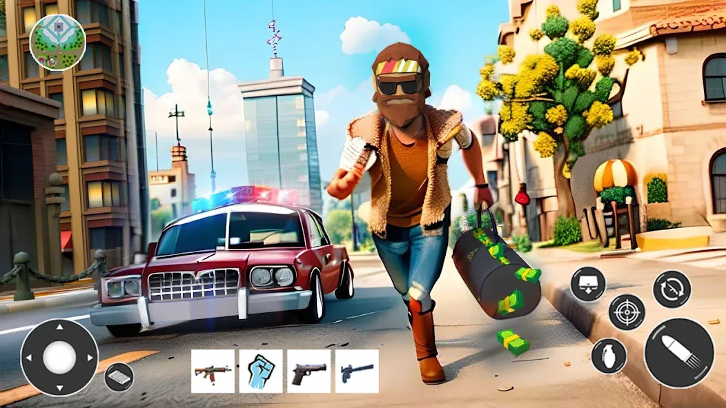 Gangster Car Theft Games (Гангстерская автомобильная война игр)  [МОД Unlimited Money] Screenshot 3