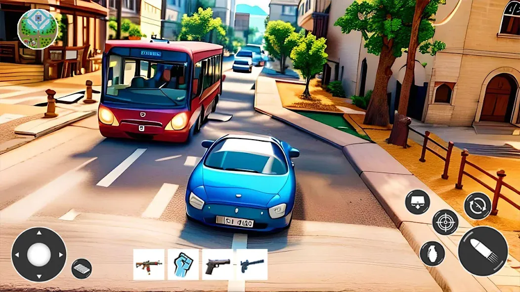 Gangster Car Theft Games (Гангстерская автомобильная война игр)  [МОД Unlimited Money] Screenshot 5