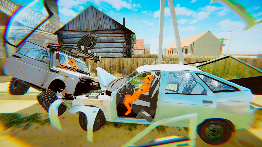 VAZ Crash Test Simulator 2  [МОД Mega Pack] Screenshot 2