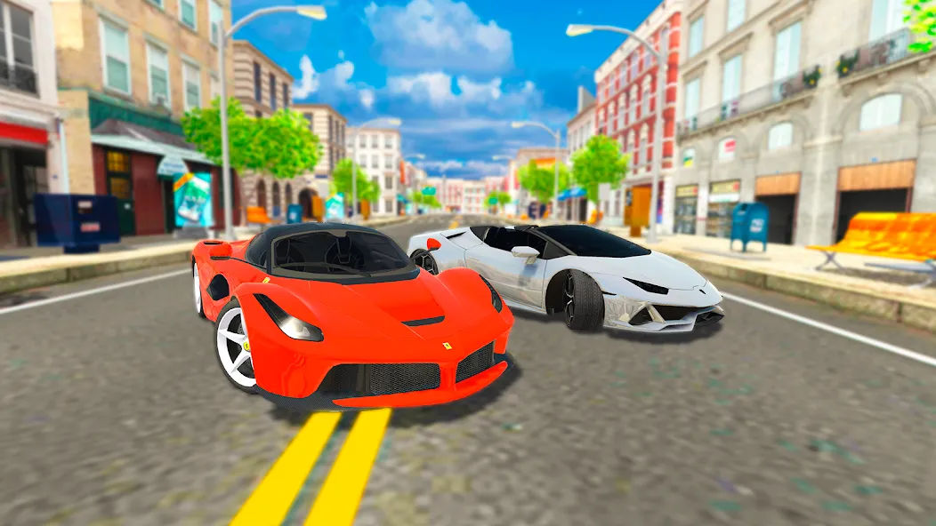 Car Driving Simulator: Online (Кар Драйвинг Симулятор)  [МОД Меню] Screenshot 1