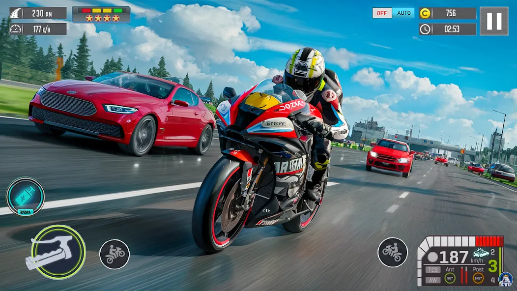 Moto Racing 3d Motorcycle Game (Дерт Байк Рейсинг 3Д)  [МОД Unlocked] Screenshot 1