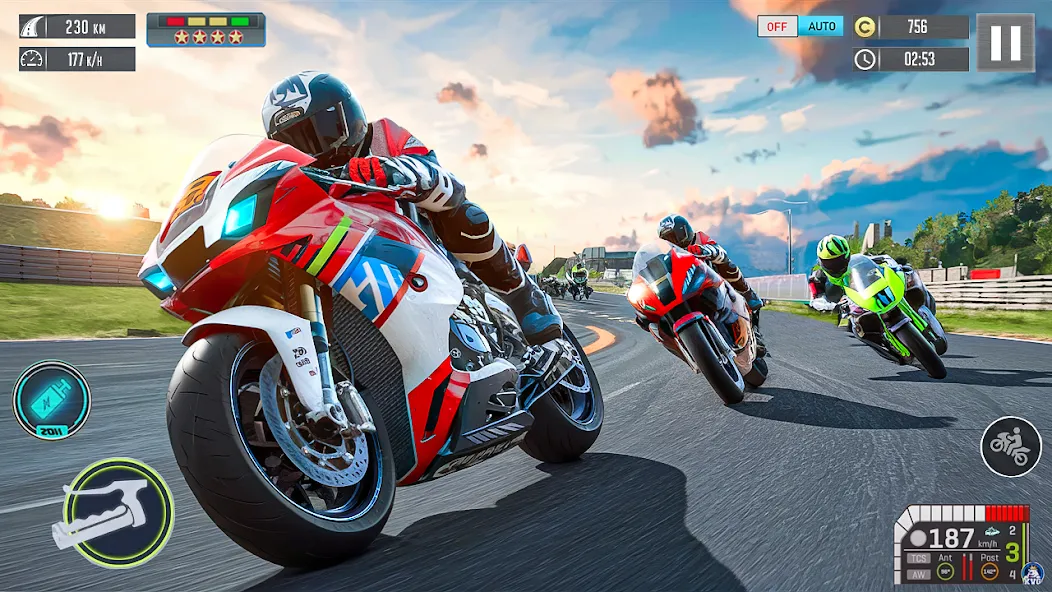 Moto Racing 3d Motorcycle Game (Дерт Байк Рейсинг 3Д)  [МОД Unlocked] Screenshot 3