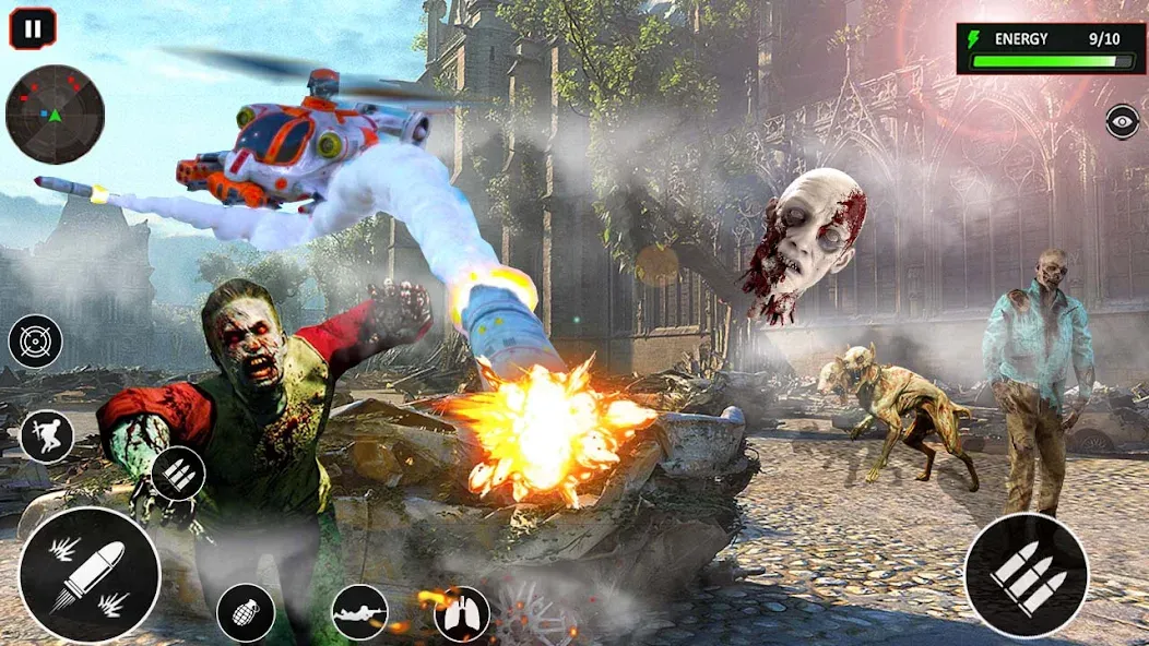 Sniper Zombie Shooting (Зомби стреляющая оффлайн игра)  [МОД Много монет] Screenshot 2