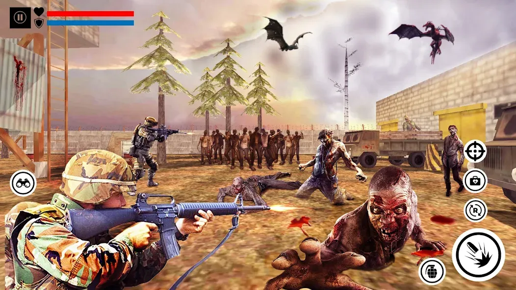 Sniper Zombie Shooting (Зомби стреляющая оффлайн игра)  [МОД Много монет] Screenshot 3