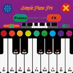 Скачать взлом Simple Piano Pro (Симпл Пиано Про)  [МОД Много монет] - полная версия apk на Андроид