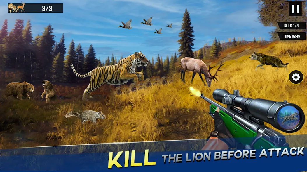 Sniper Animal Deer Hunter Game (Снайперские игры на животных)  [МОД Бесконечные монеты] Screenshot 3