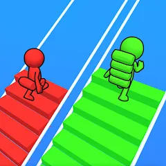 Взломанная Bridge Race  [МОД Много денег] - стабильная версия apk на Андроид