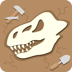 Скачать взлом Dino Fossil Dig - Jurassic Adv (Дино Фоссил Диг)  [МОД Меню] - полная версия apk на Андроид