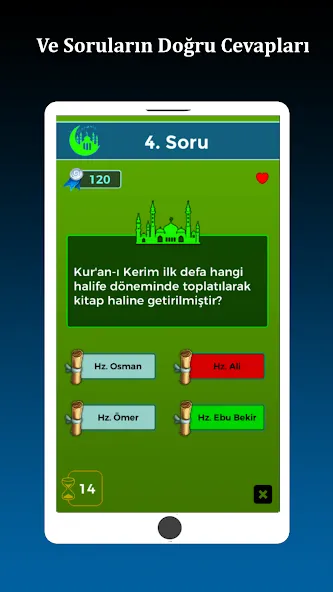 İslami Bilgi Yarışması  [МОД Много денег] Screenshot 3